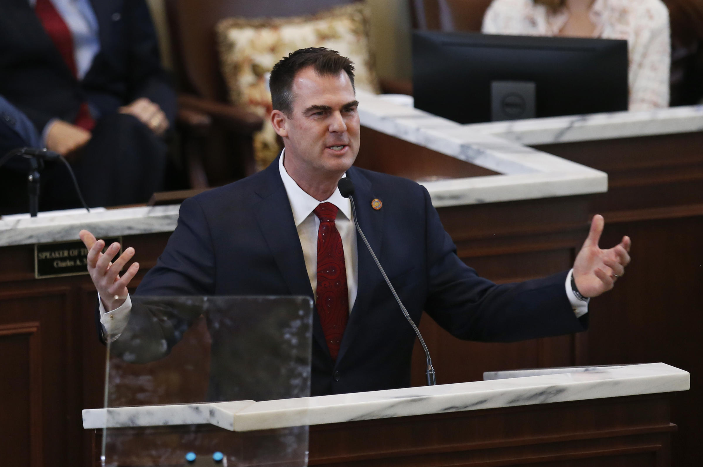 Oklahoma’s governor says he has tested positive for COVID-19